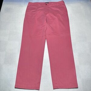 Polo Jeans Co Ralph Lauren Chino Pant Mens 36x32 Pink Straight Flat Front Cotton